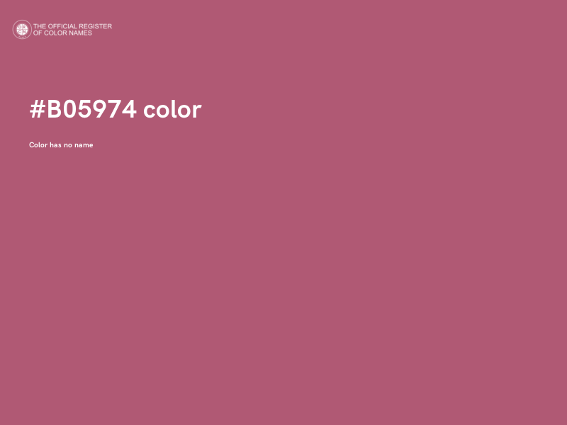 #B05974 color image