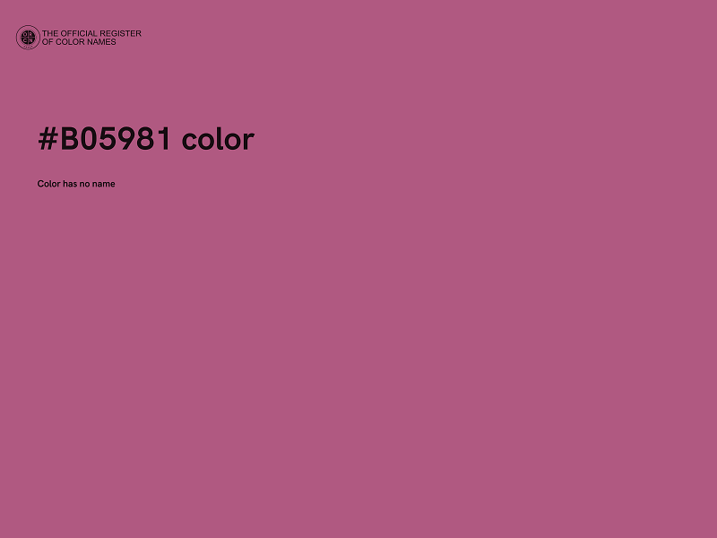 #B05981 color image