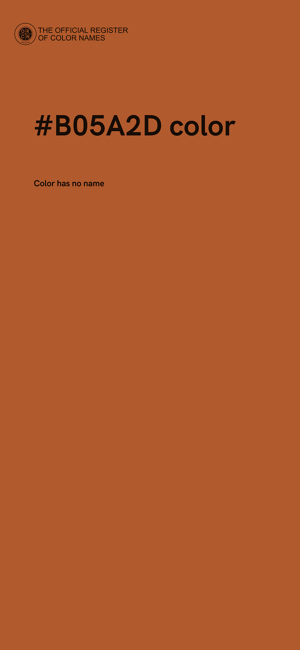 #B05A2D color image