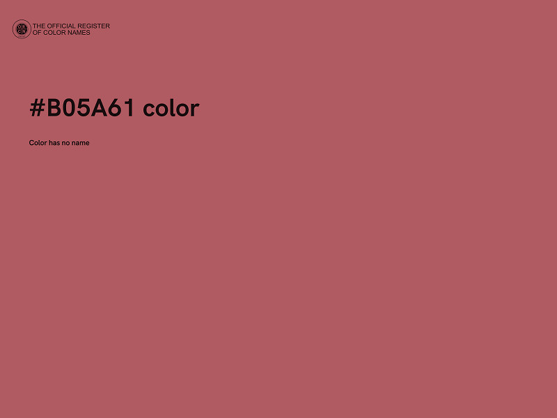 #B05A61 color image