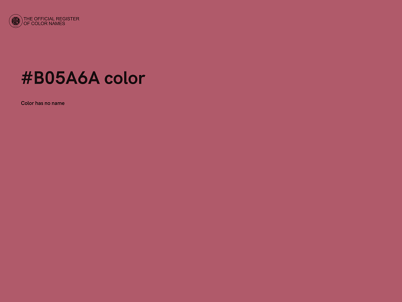 #B05A6A color image