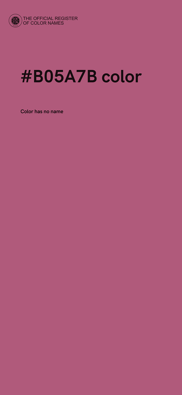 #B05A7B color image