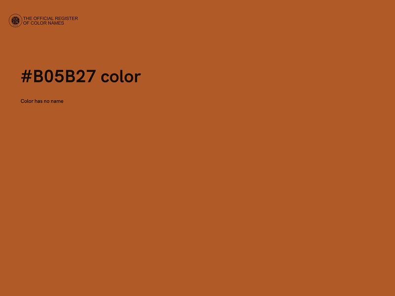 #B05B27 color image