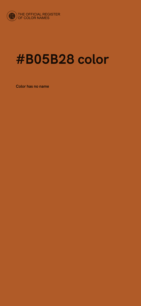 #B05B28 color image