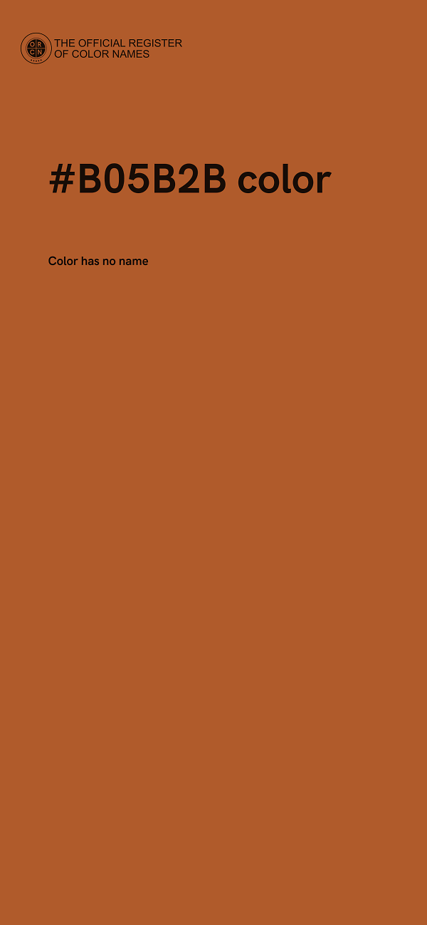 #B05B2B color image