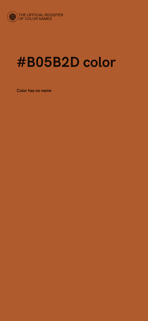 #B05B2D color image