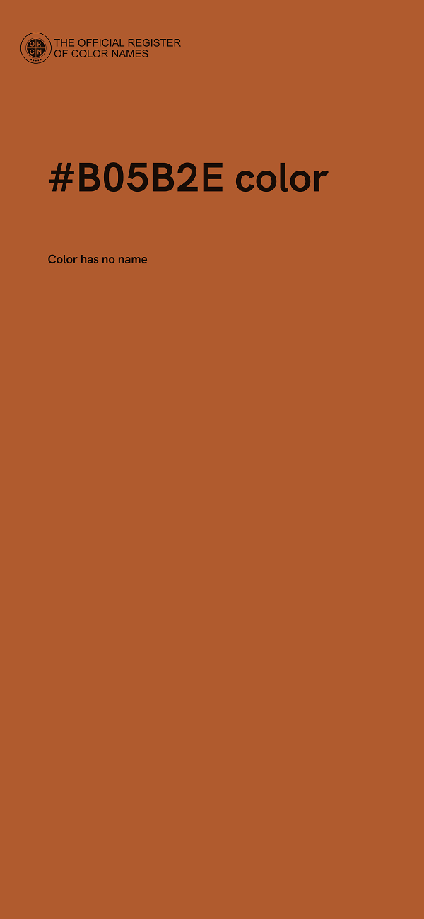 #B05B2E color image