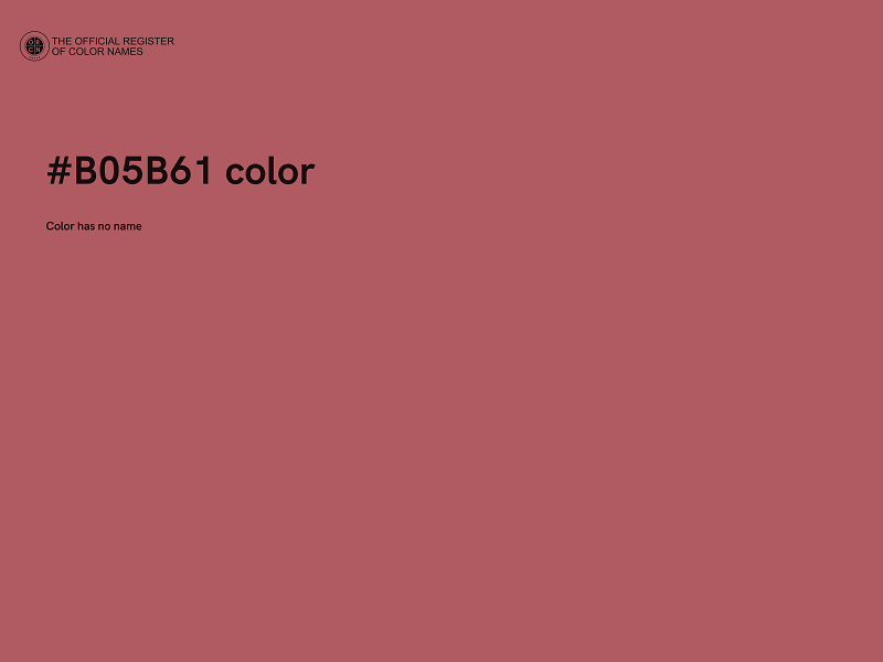 #B05B61 color image