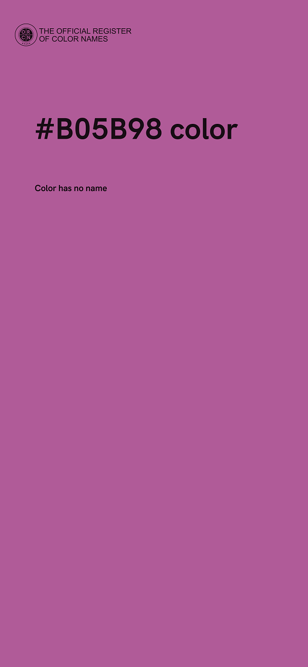 #B05B98 color image