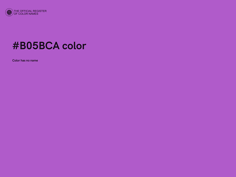 #B05BCA color image