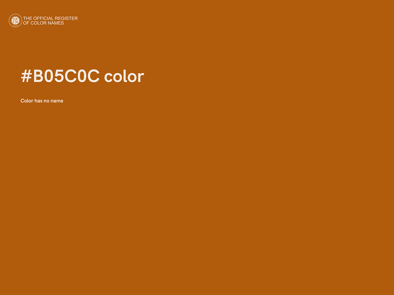 #B05C0C color image