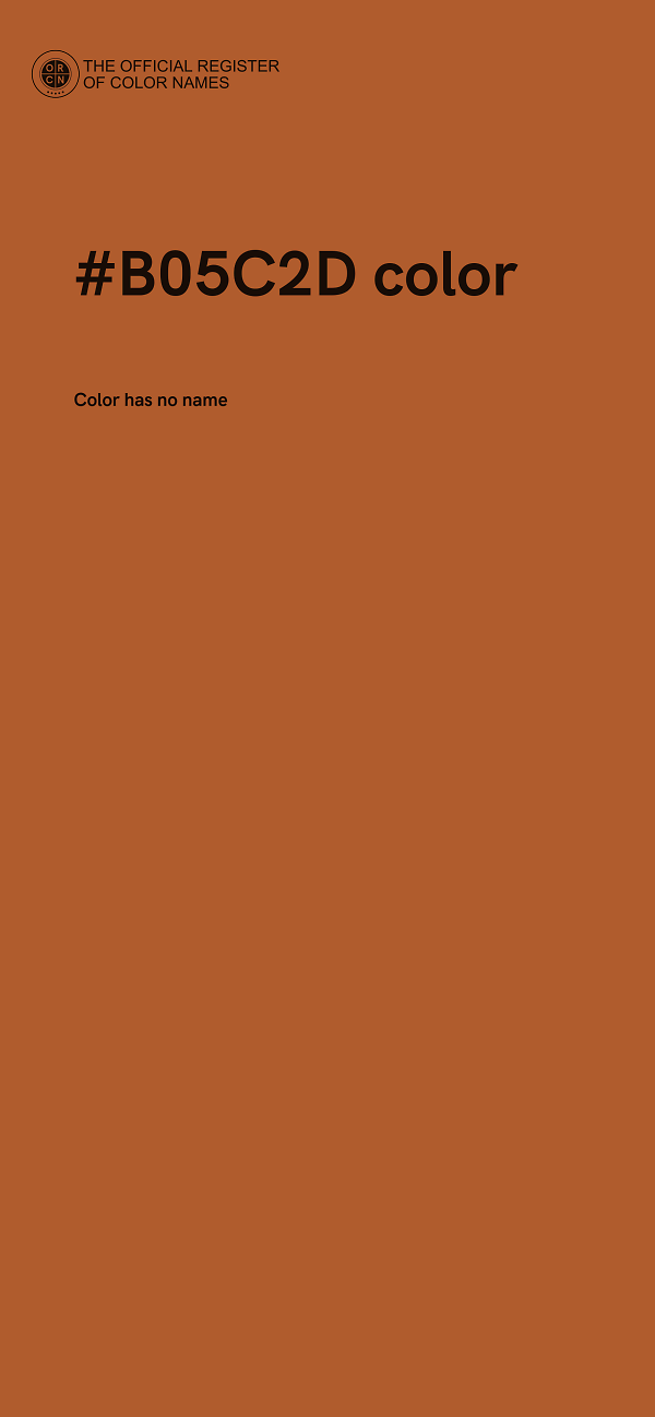 #B05C2D color image