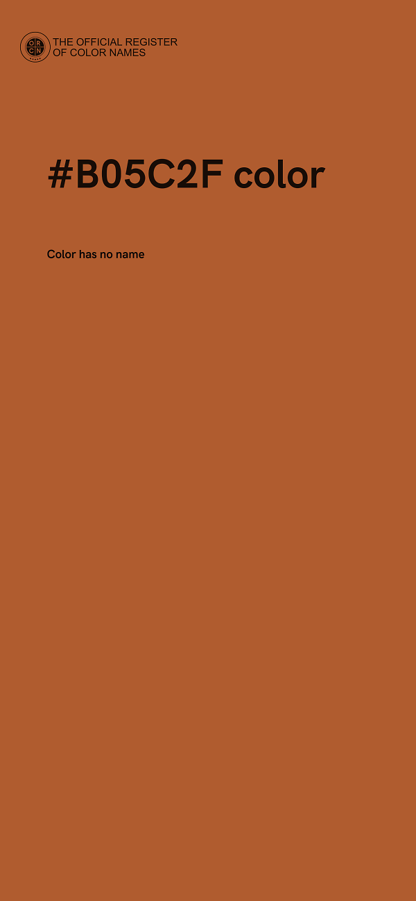 #B05C2F color image