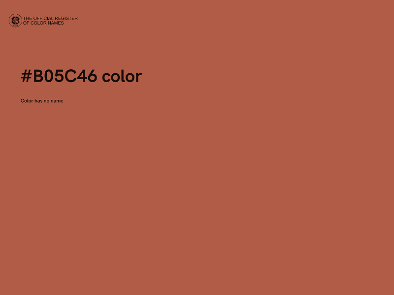 #B05C46 color image