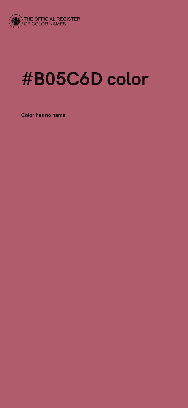 #B05C6D color image