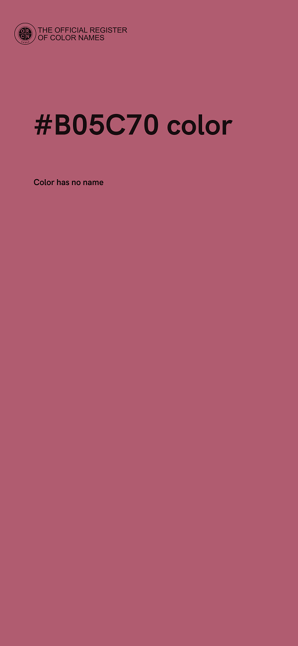 #B05C70 color image