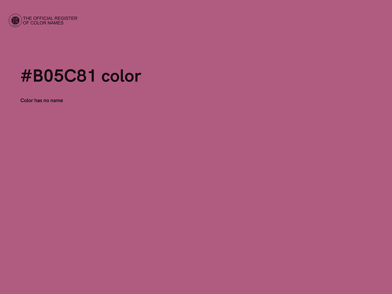#B05C81 color image