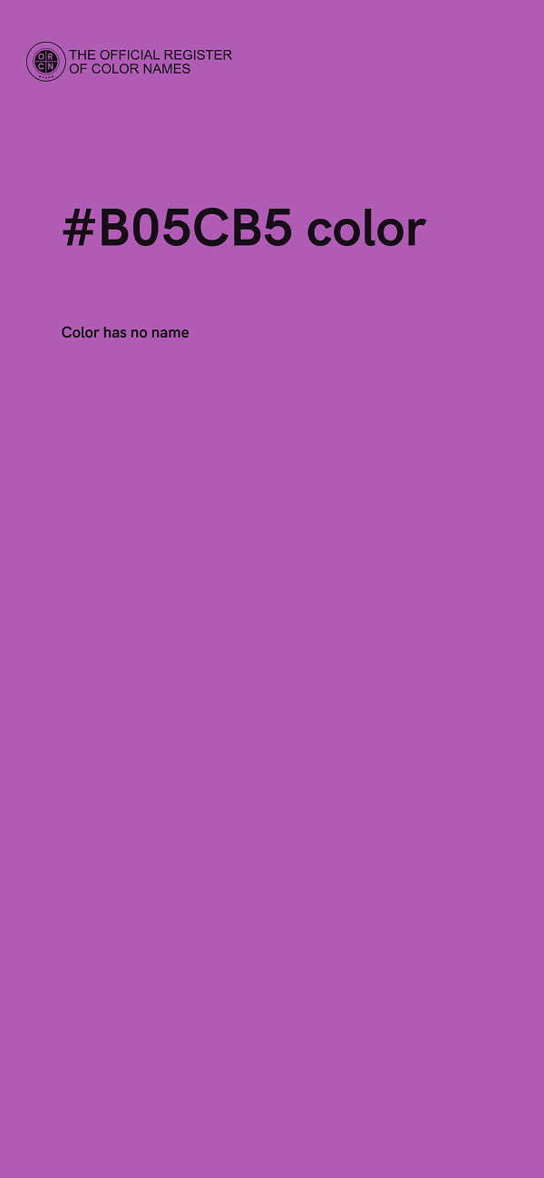 #B05CB5 color image