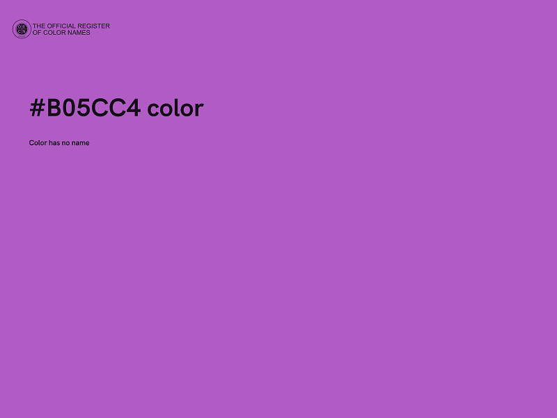 #B05CC4 color image