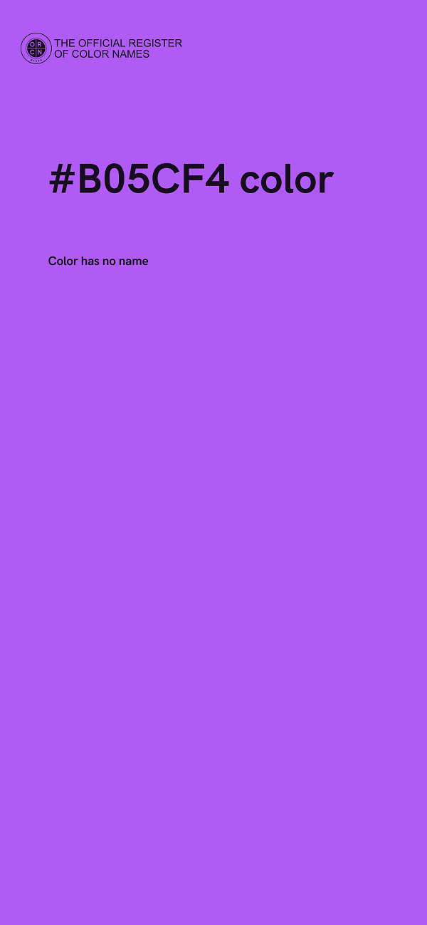#B05CF4 color image