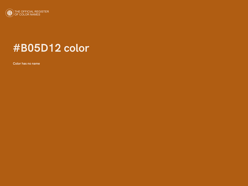 #B05D12 color image