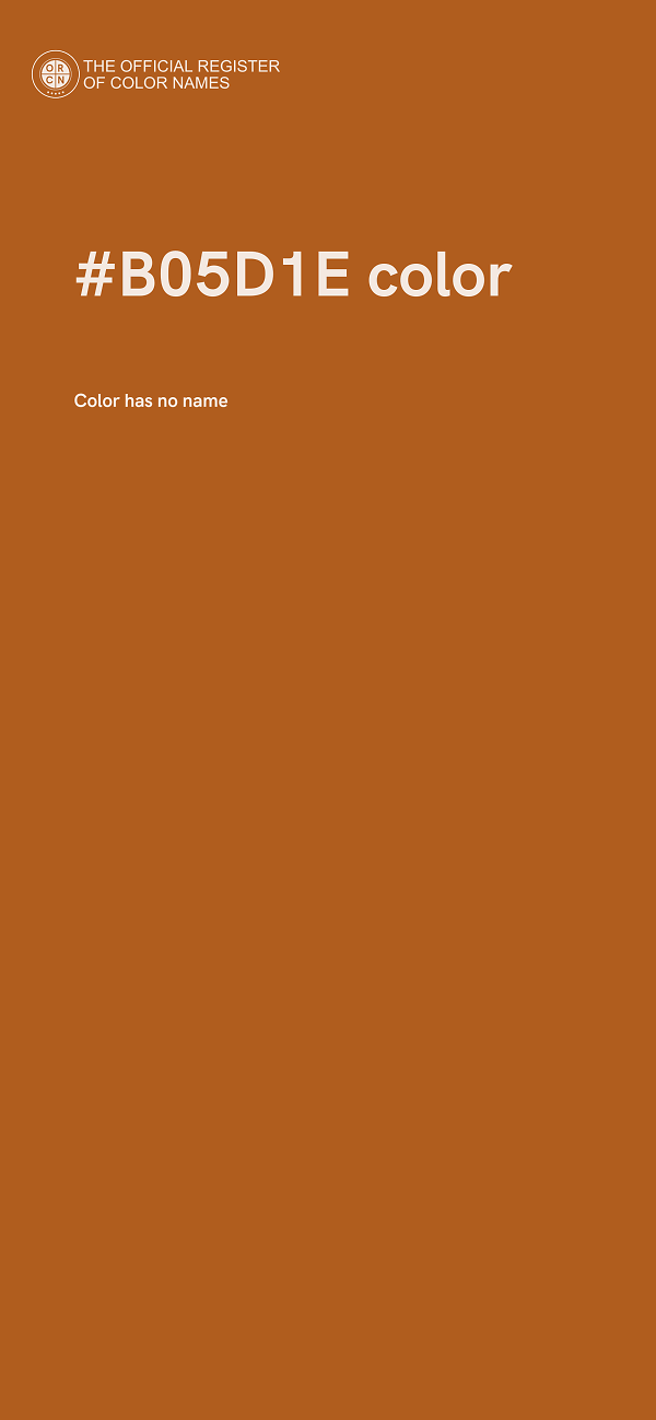 #B05D1E color image
