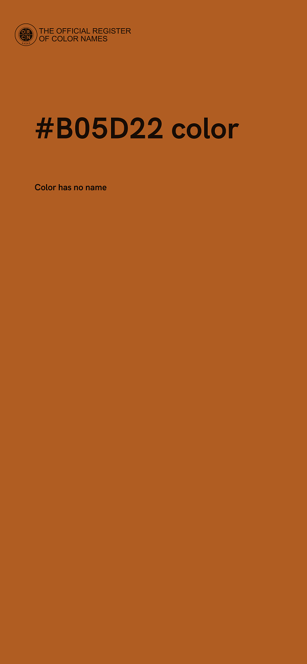 #B05D22 color image