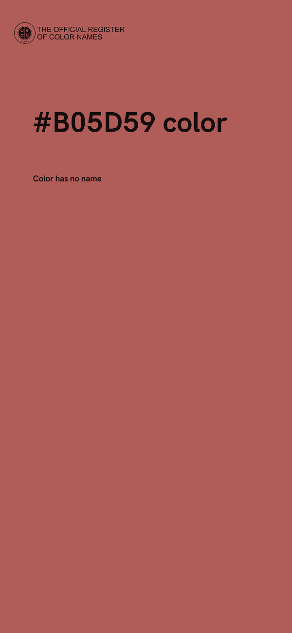 #B05D59 color image