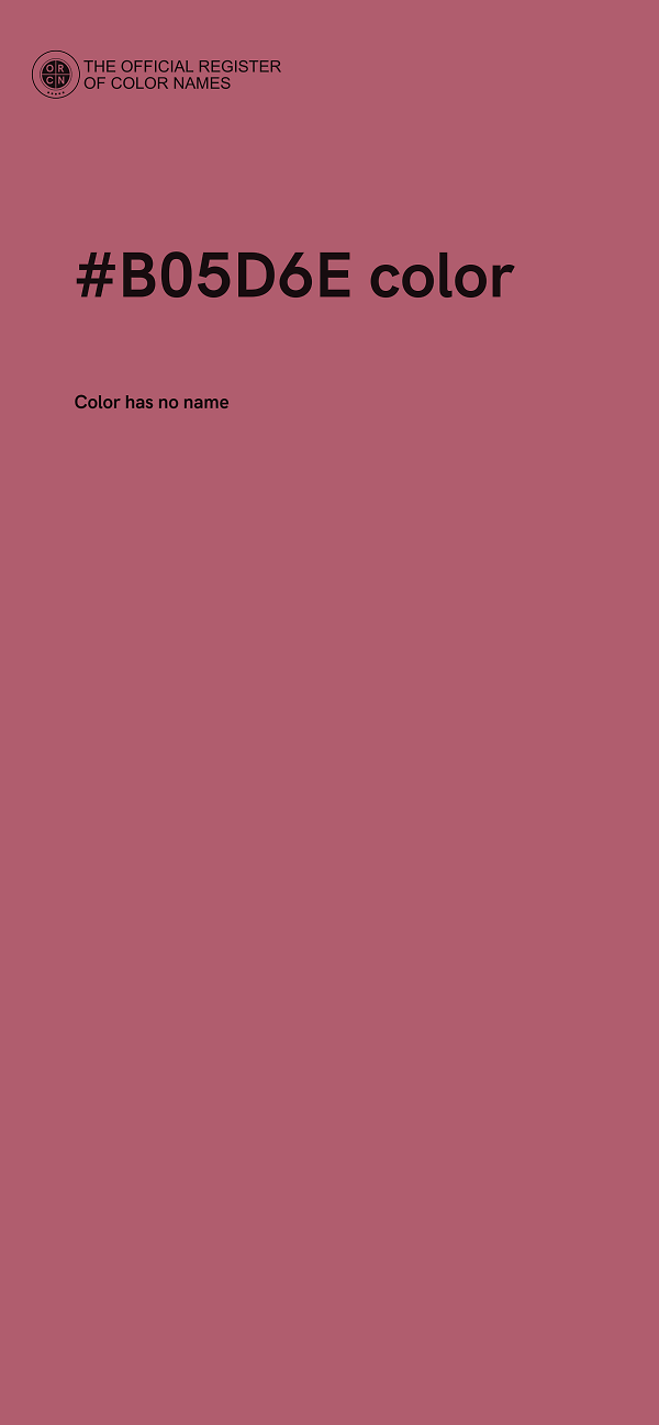 #B05D6E color image