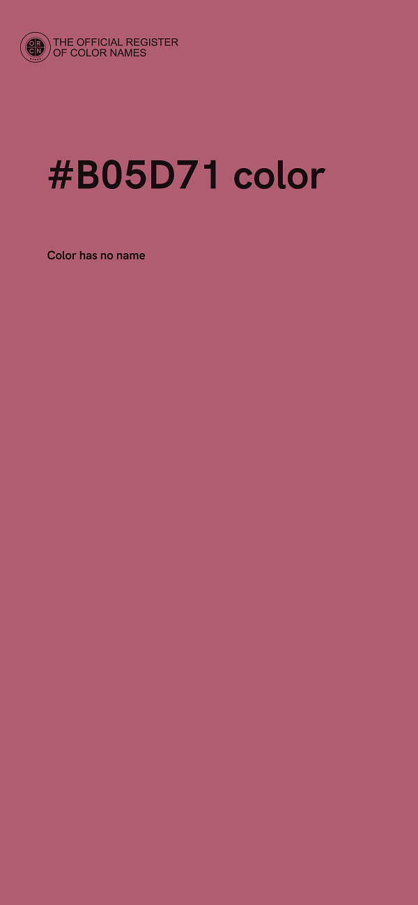 #B05D71 color image