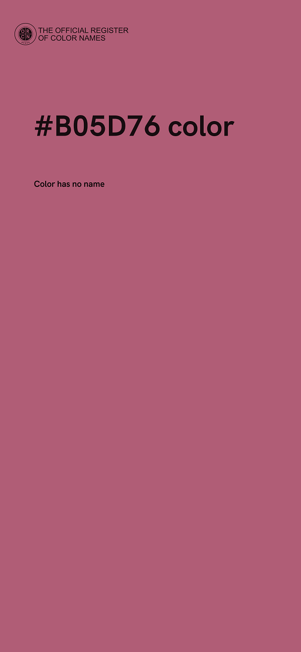 #B05D76 color image