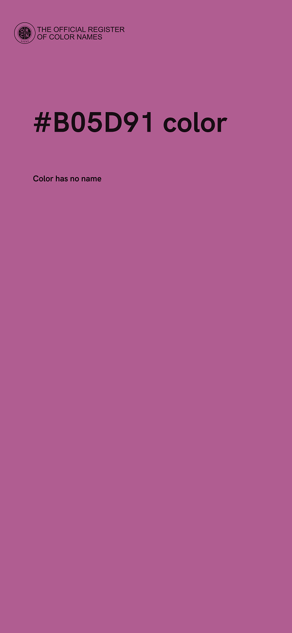 #B05D91 color image