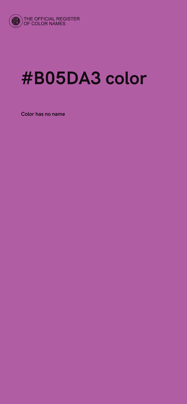 #B05DA3 color image