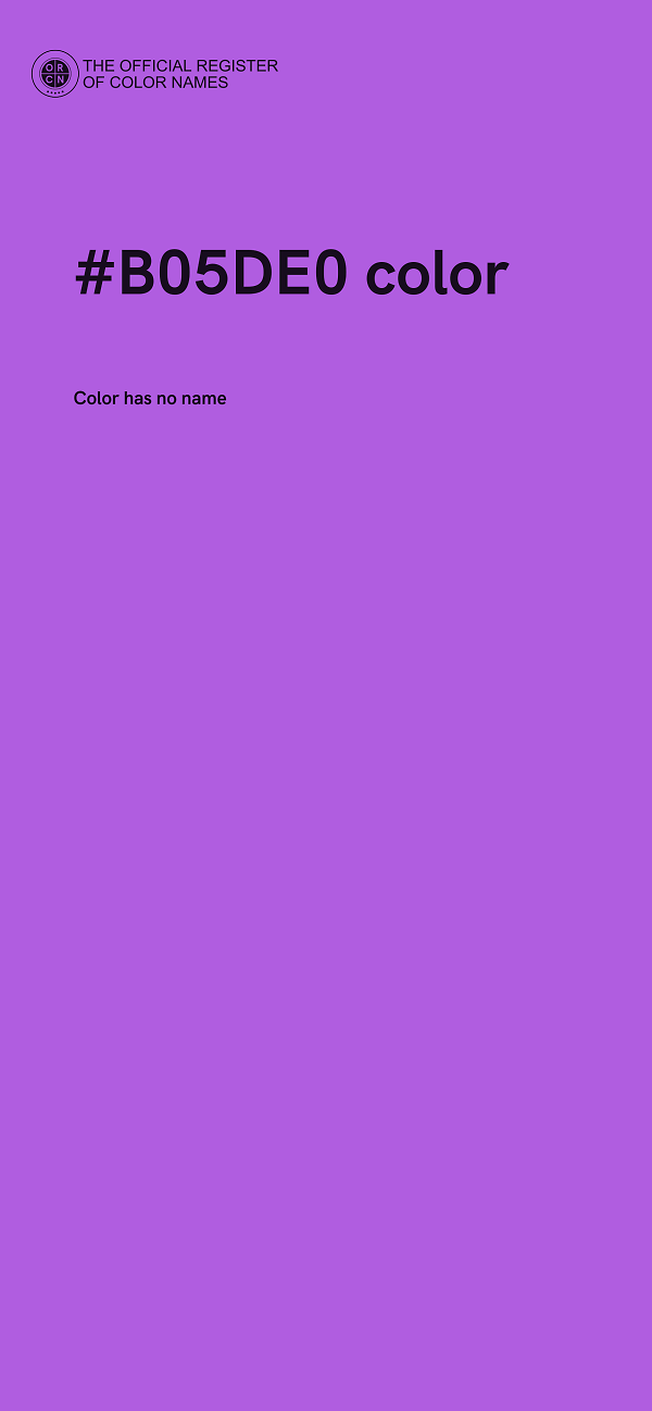 #B05DE0 color image