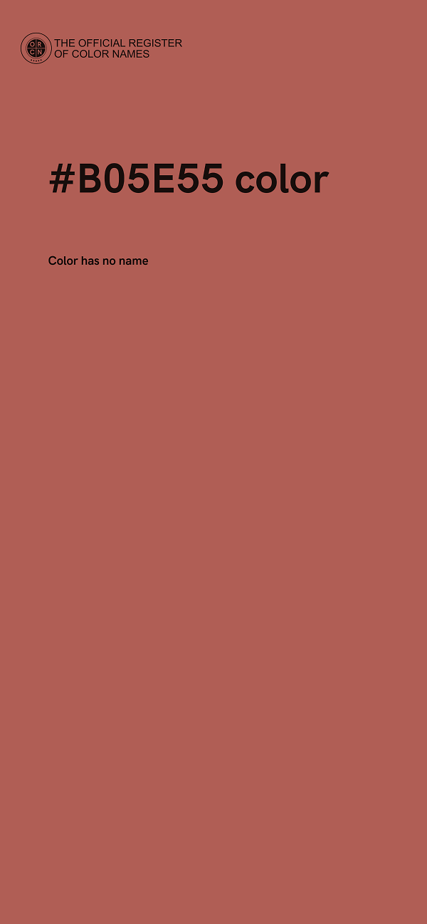 #B05E55 color image