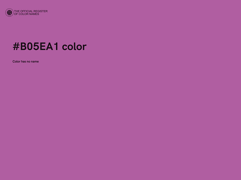 #B05EA1 color image