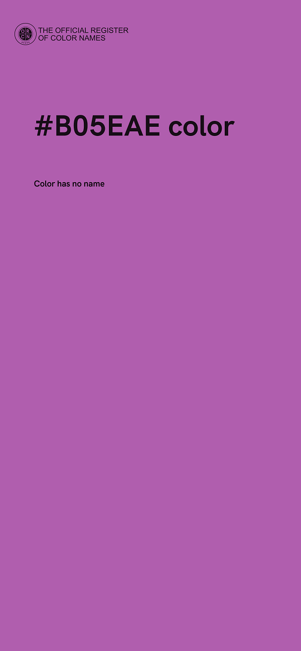 #B05EAE color image