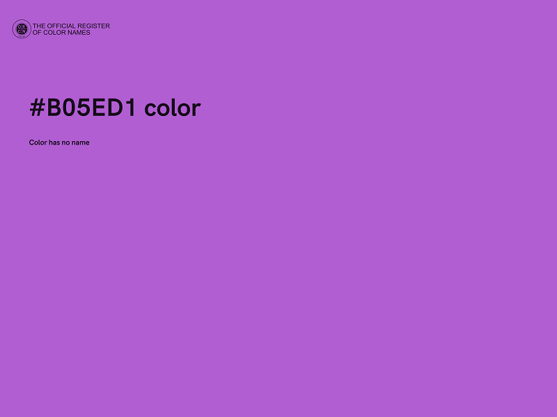 #B05ED1 color image