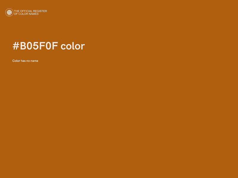 #B05F0F color image