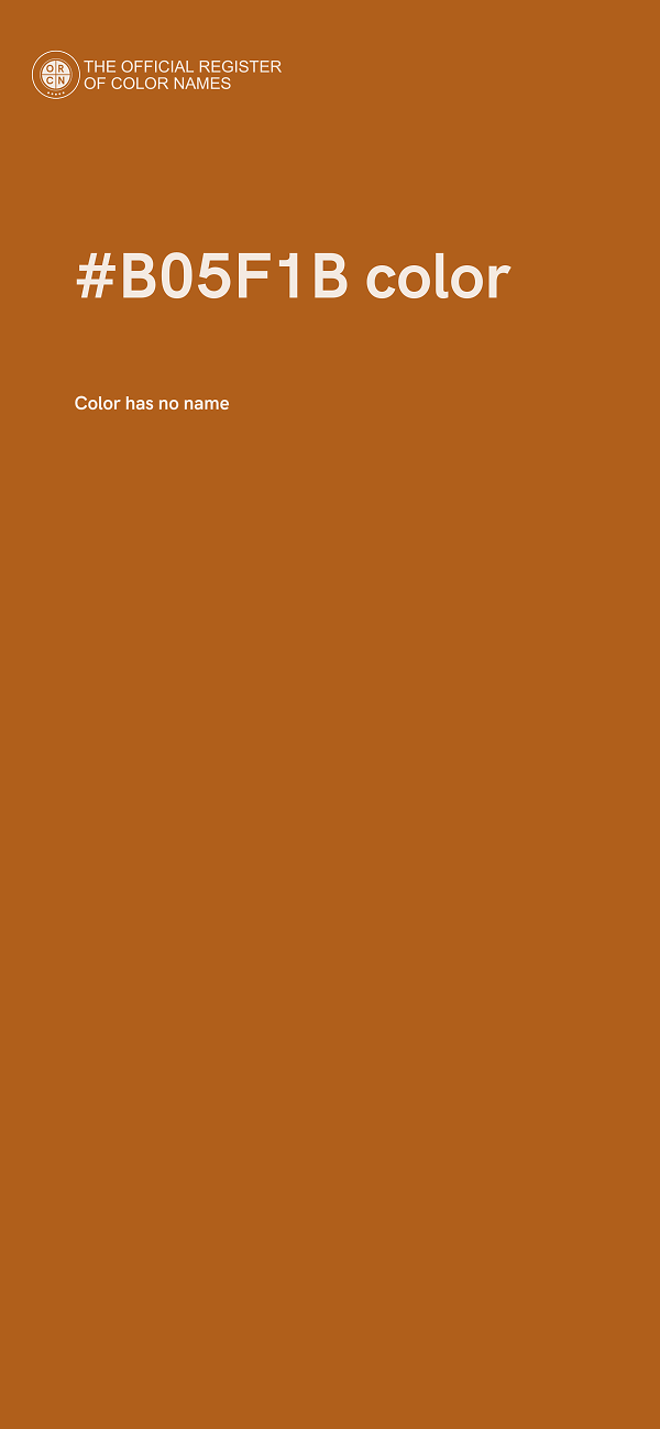#B05F1B color image