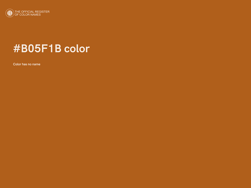 #B05F1B color image