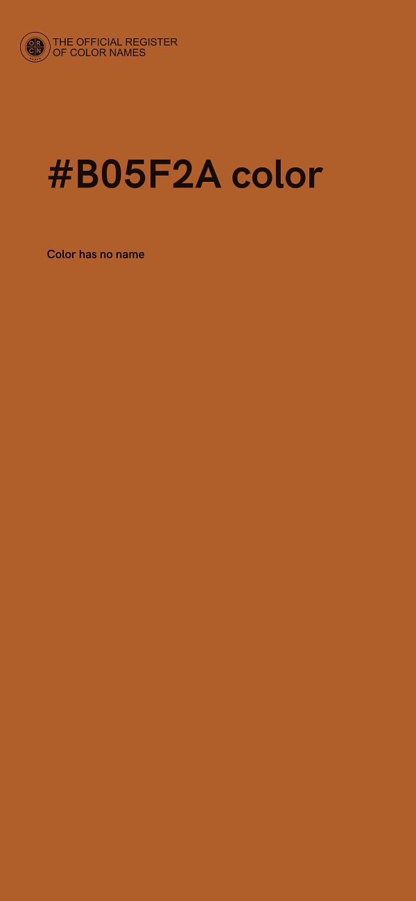 #B05F2A color image
