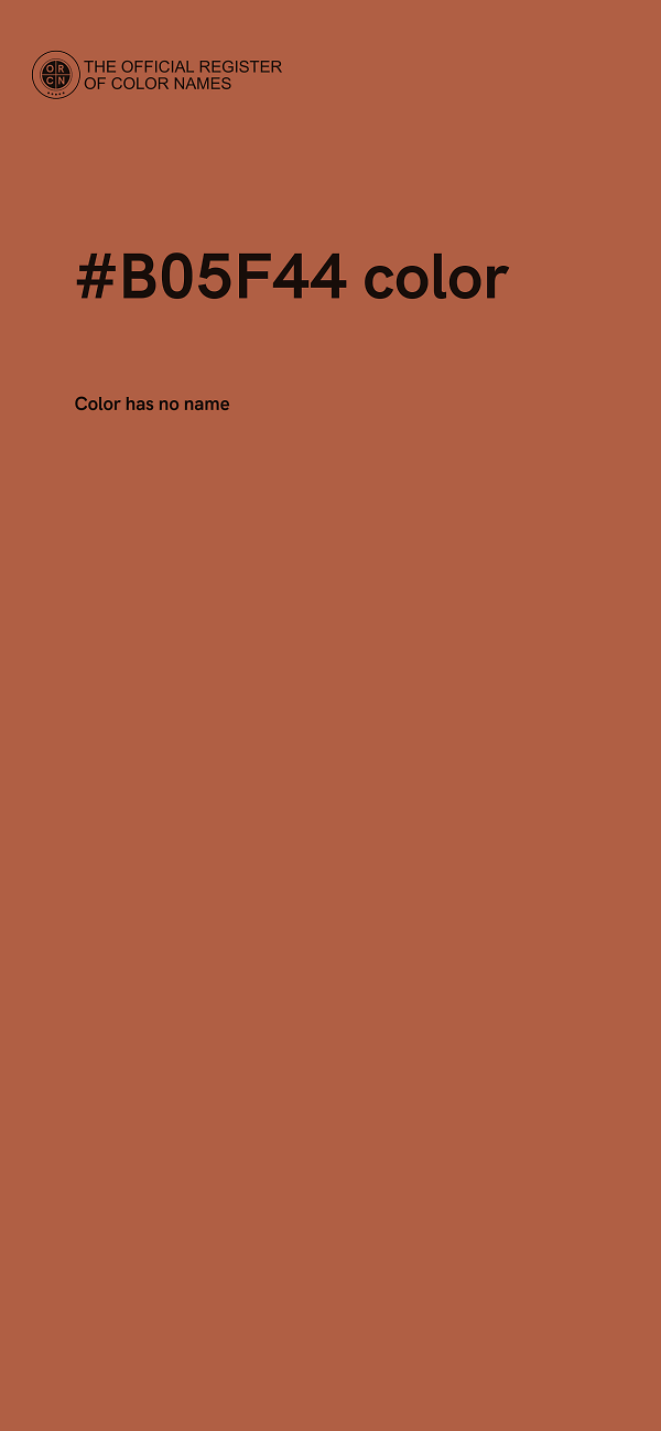 #B05F44 color image