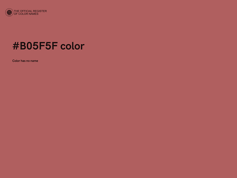 #B05F5F color image