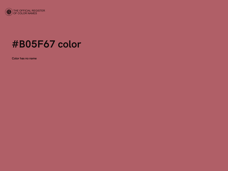 #B05F67 color image