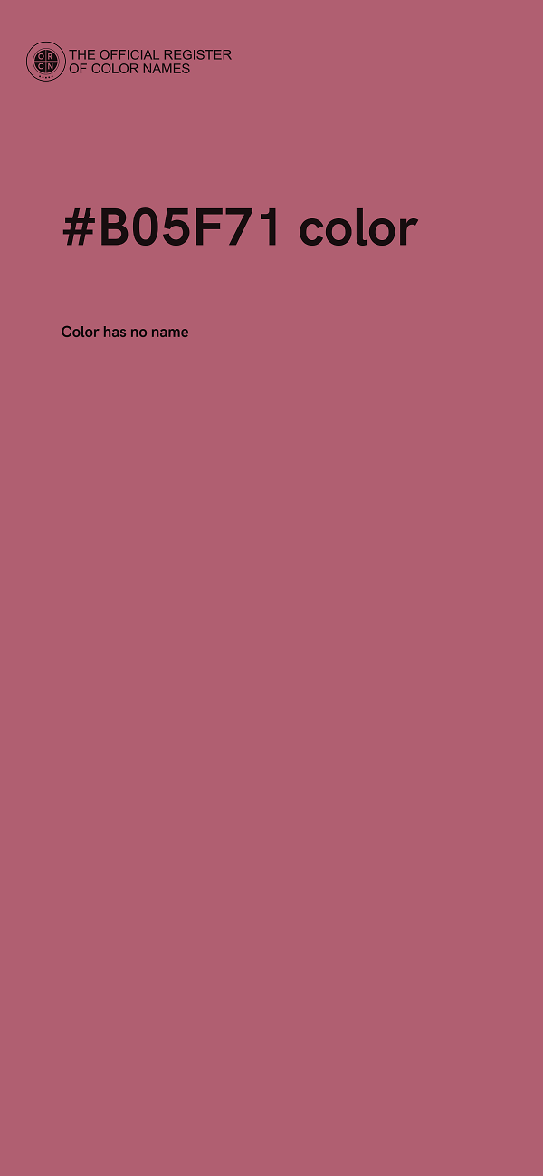 #B05F71 color image