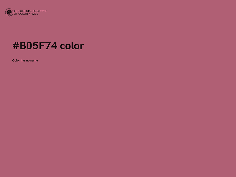 #B05F74 color image