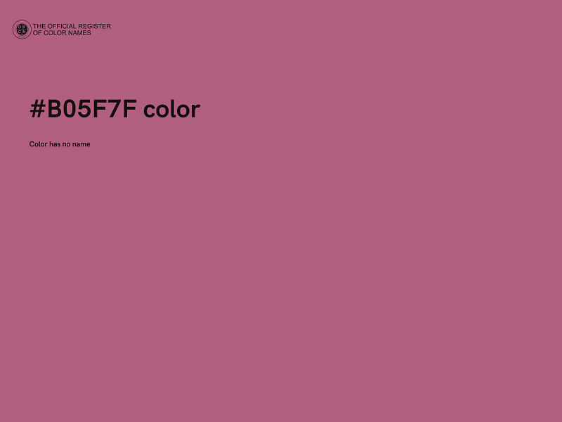 #B05F7F color image
