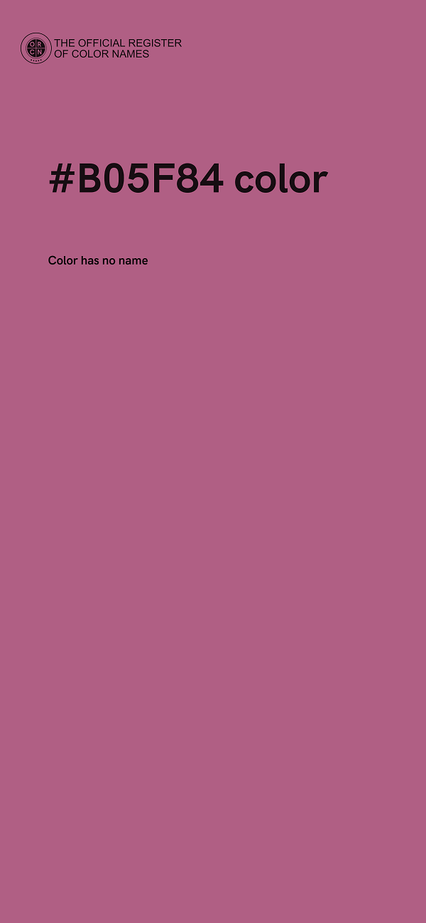 #B05F84 color image