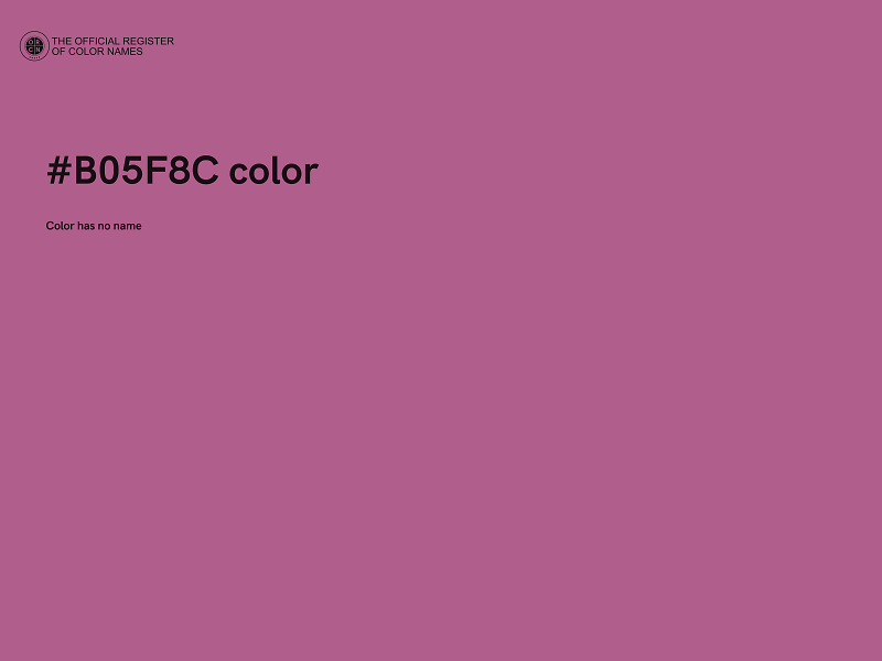 #B05F8C color image